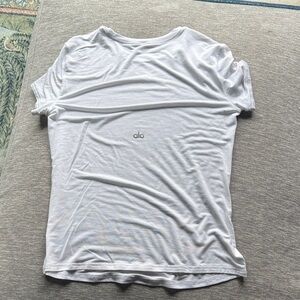 Alo White T-Shirt. Size XS. Never worn. Back shown.